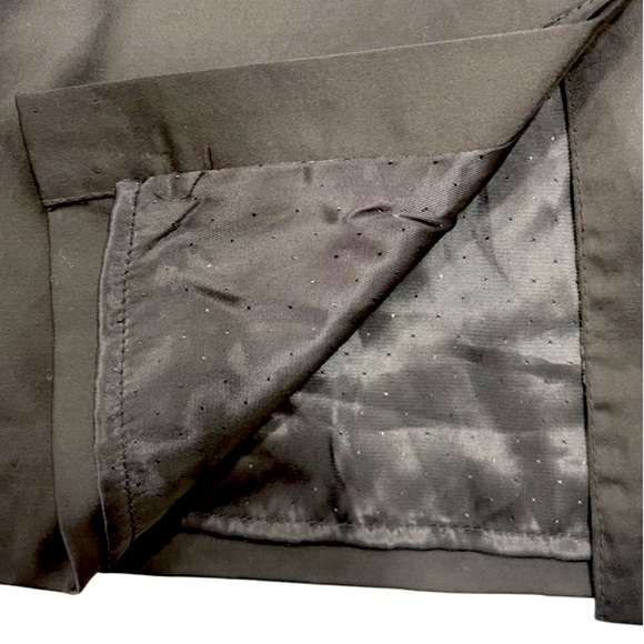 H&M Black Satin Dress w. Lace Detail, Size 4 - Picture 4 of 5